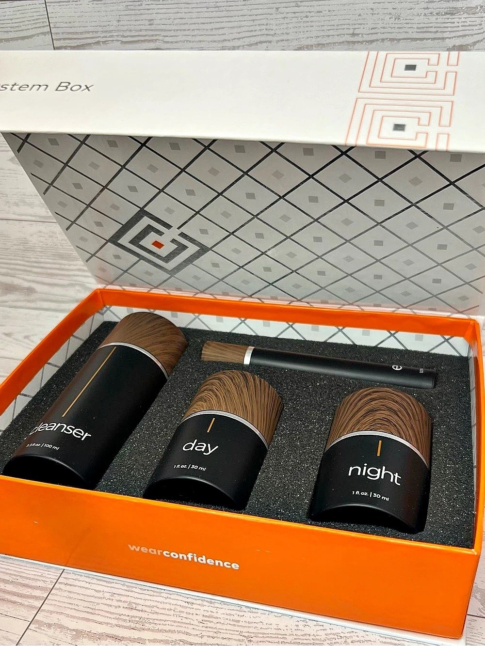 Craig Connors Skincare System Box 4-Piece Skincare Set in Orange & Black